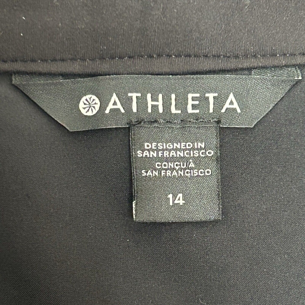 Athleta Apres Ski Skirt Black Quilted Water Resistant Size 14 Gym Pickleball NWT - Picture 5 of 10